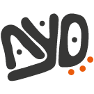 Ayo Gallery Logo with 3 orange dots